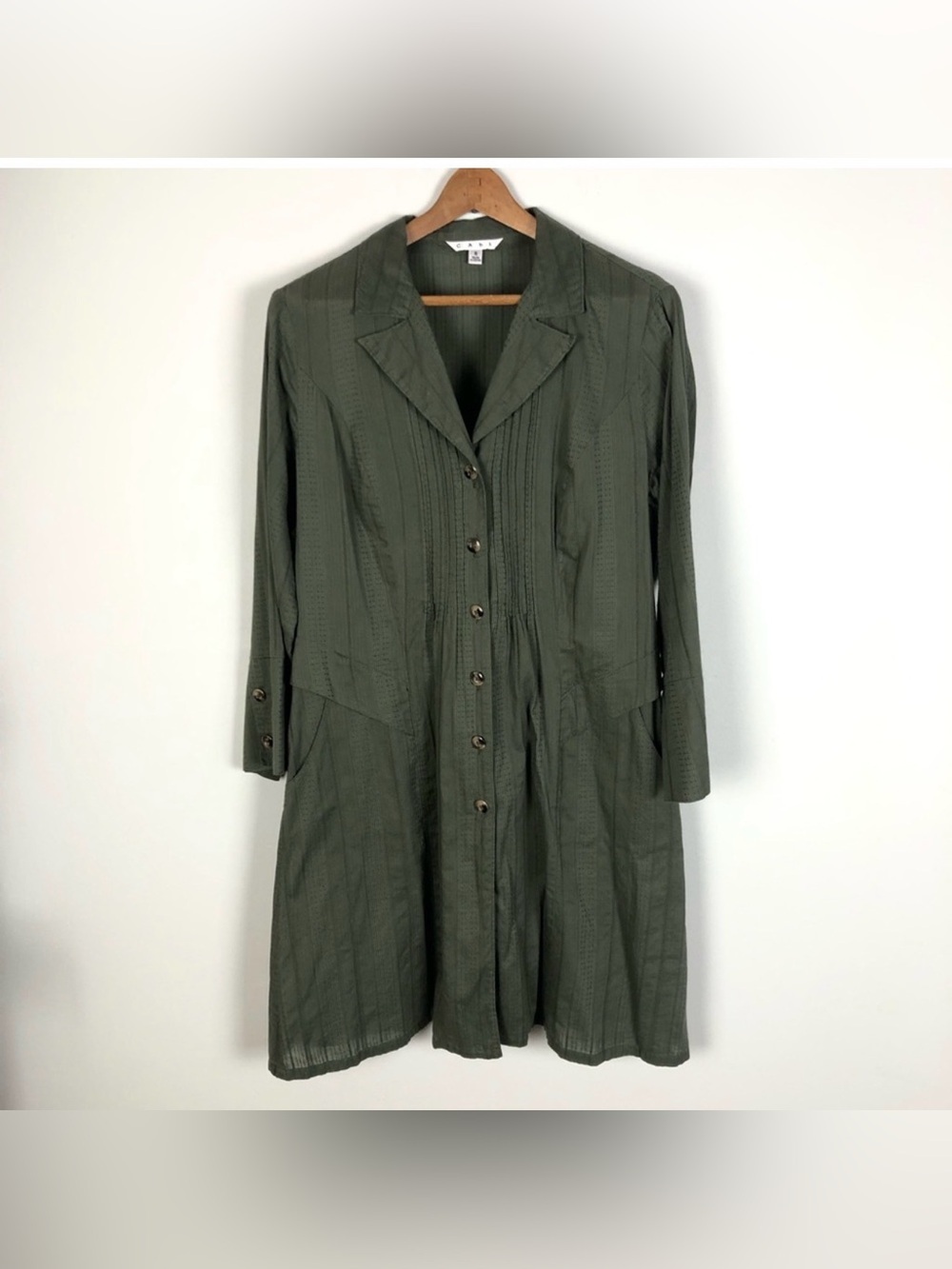 Cabi S got you covered cotton jacket dress